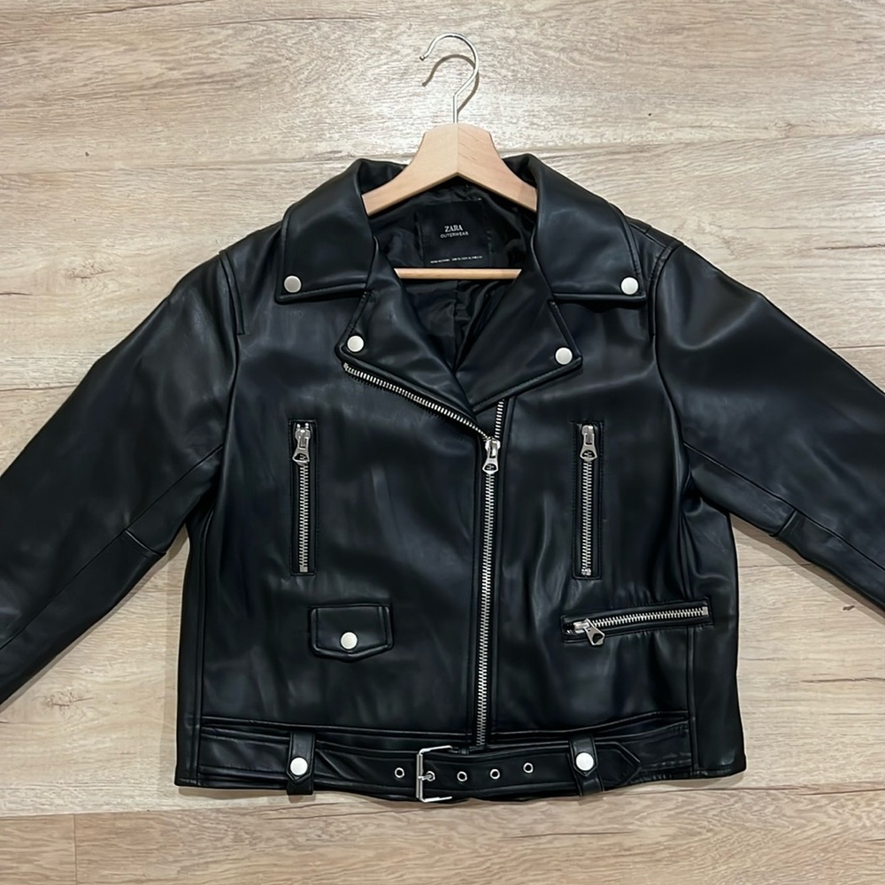 Zara leather jacket